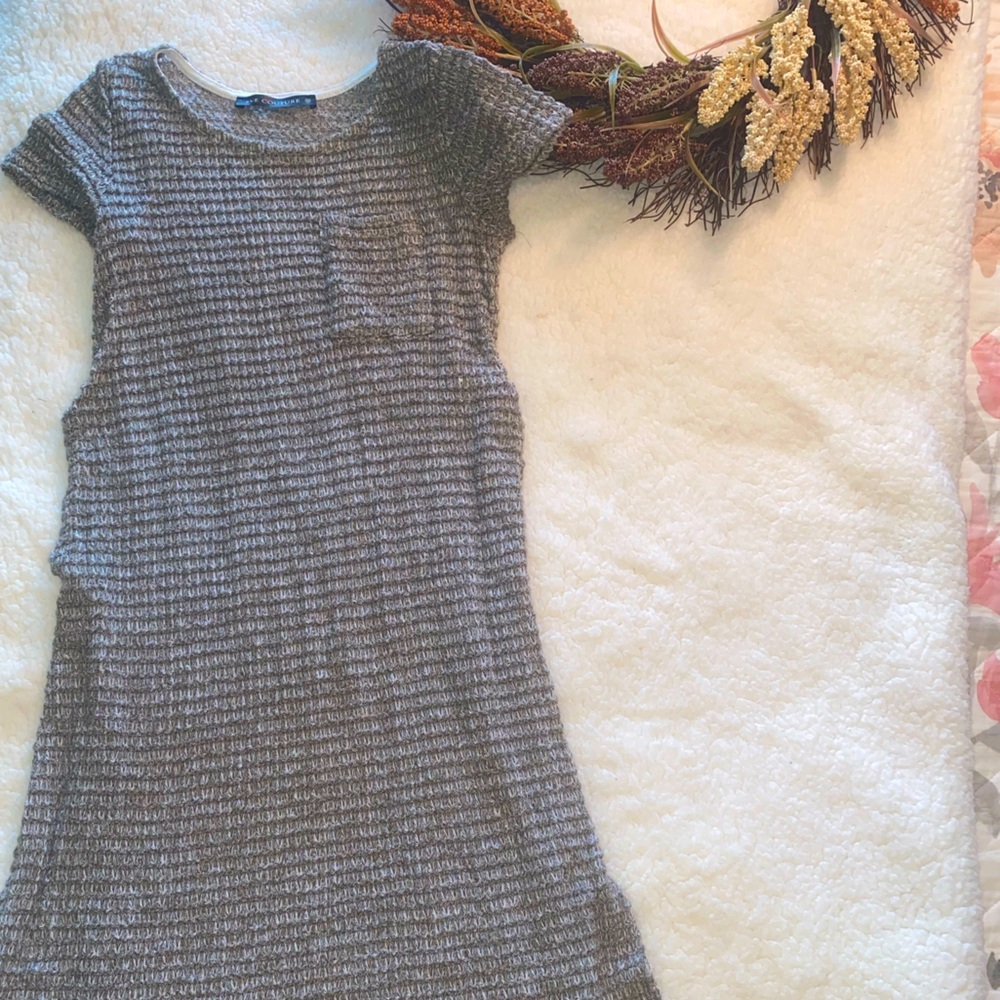 High slit sweater top